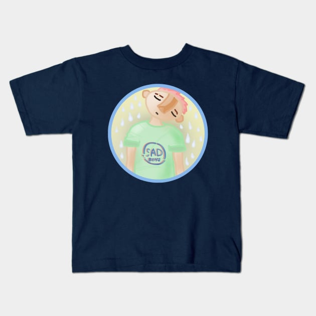 Sad Boi Kids T-Shirt by Kcael